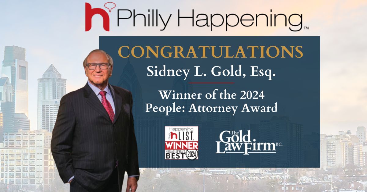 Sidney Gold wins Philly Happening attorney award for sixth year in a row
