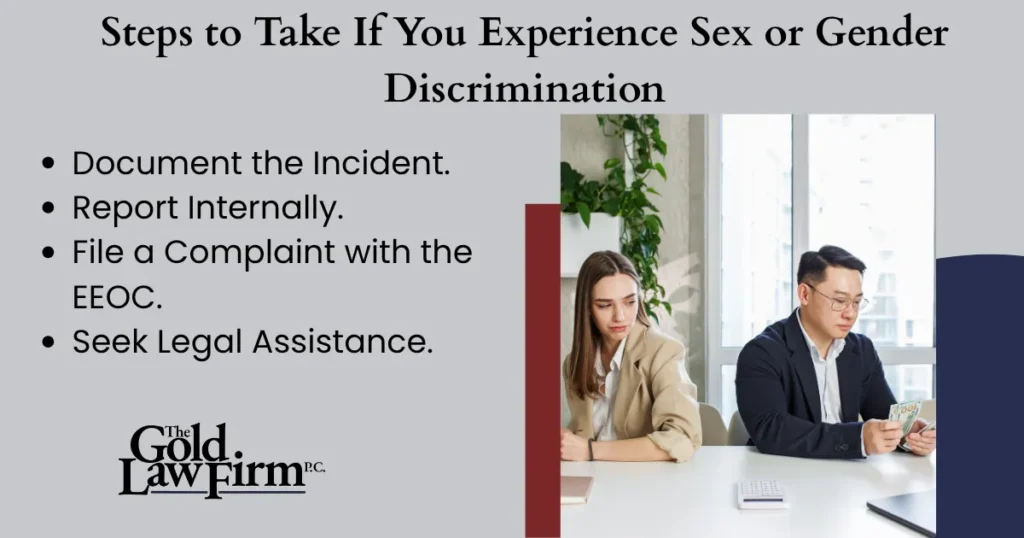 sex and gender discrimination infographic