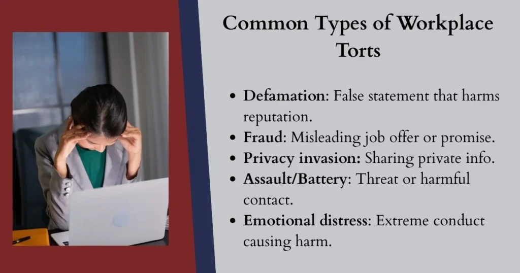 workplace torts infographic
